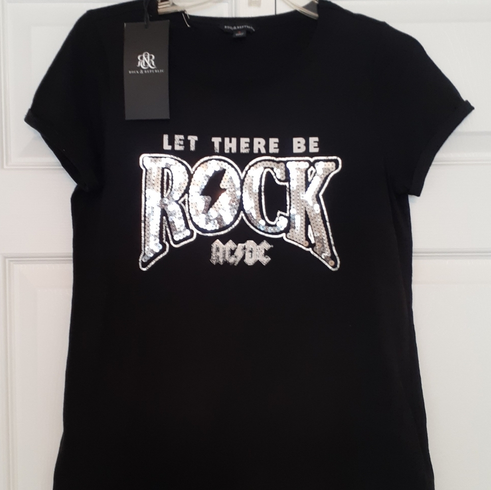 Rock & Republic Let there be ROCK shirt